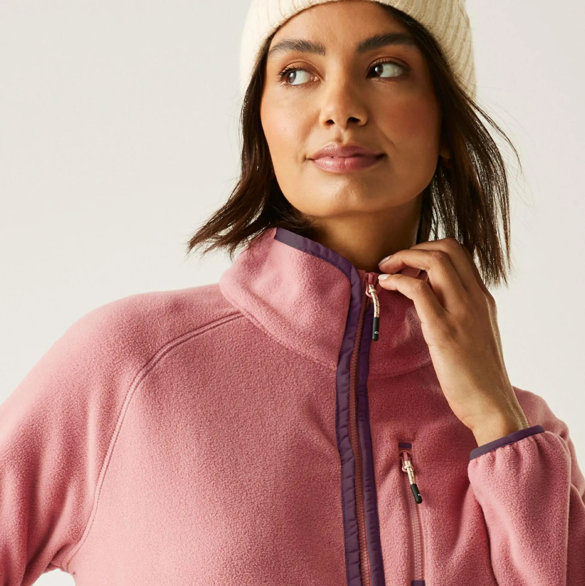Women's Frankie Full Zip Fleece | Dusty Rose