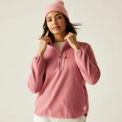 Women's Frankie Half Zip Fleece | Dusty Rose