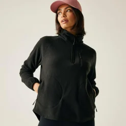Women's Frankie Half Zip Fleece | Black