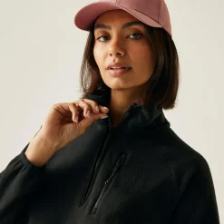 Women's Frankie Half Zip Fleece | Black