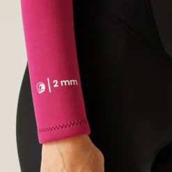 Women's Full 2mm Wetsuit | Black Pink Fusion