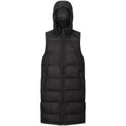 Women's Ganella Baffled Longline Gilet | Black