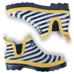 Women's Harper Low Wellies | Navy Lemon Tea