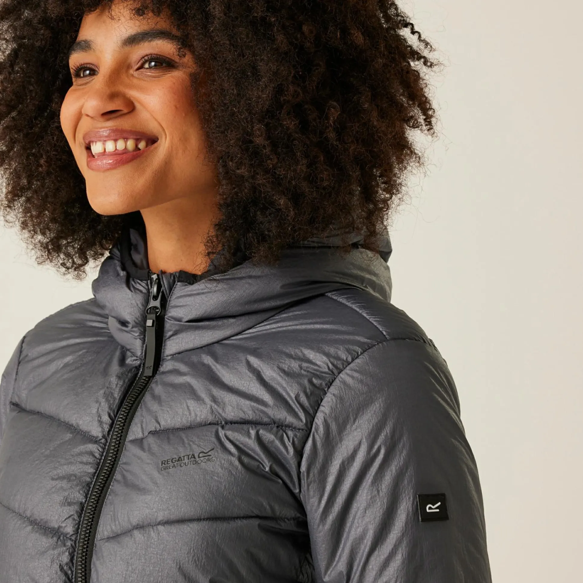 Women's Heatherly Quilted Jacket | Seal Grey