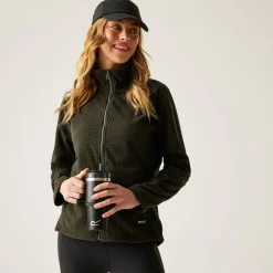 Women's Heidy Full Zip Fleece | Dark Khaki