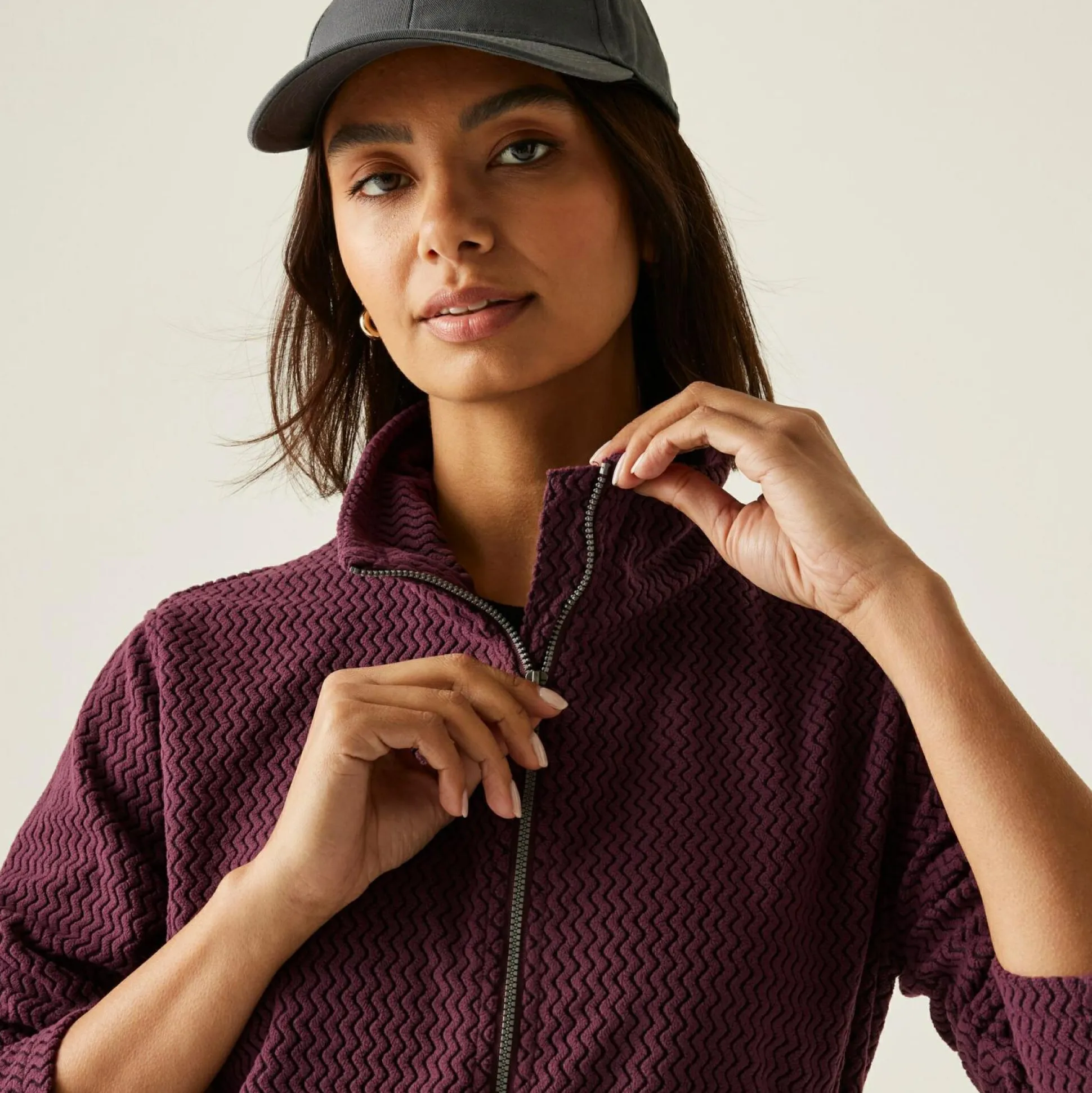 Women's Heidy Full Zip Fleece | Fig Purple