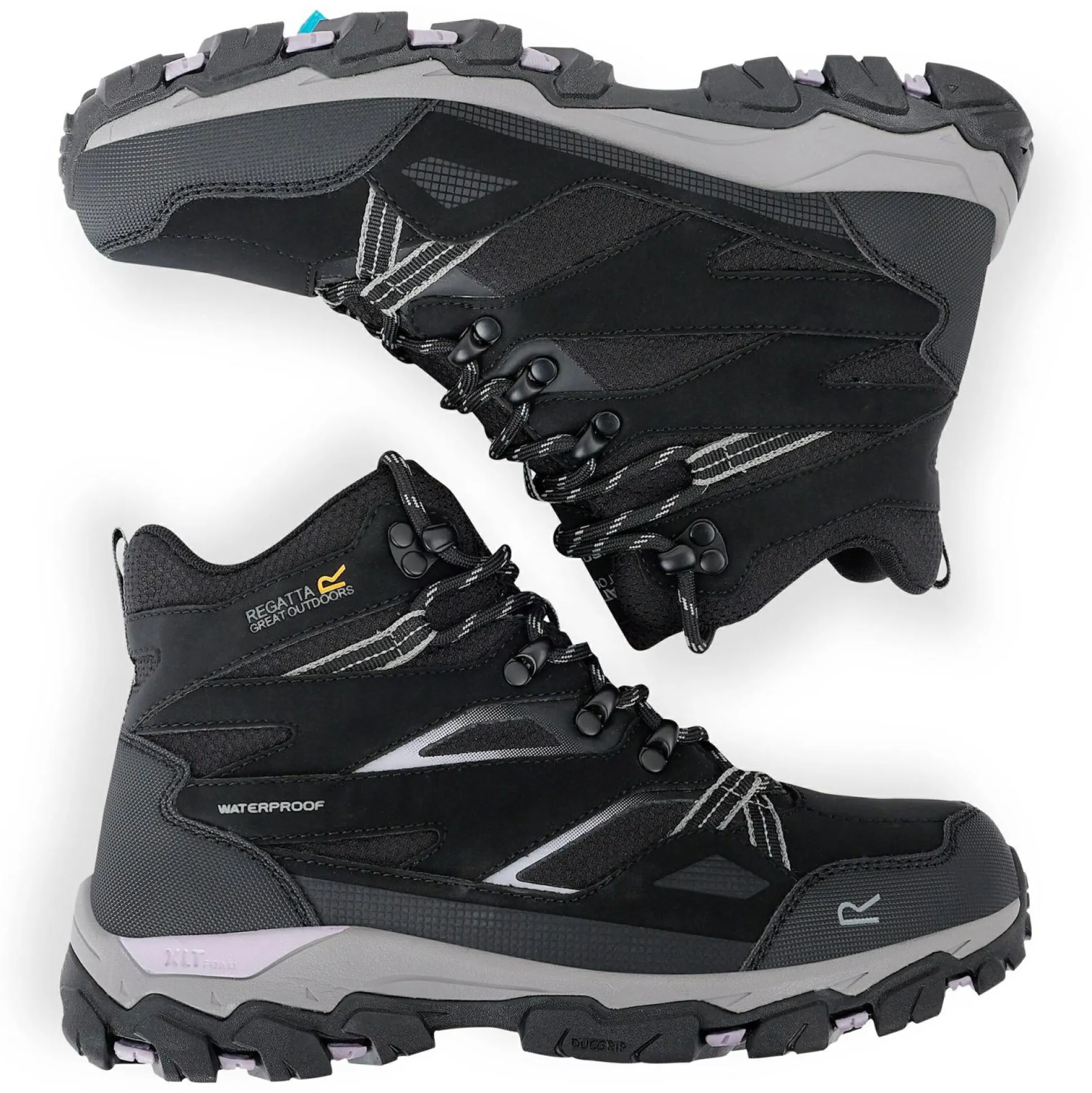 Women's Holcombe III Walking Boots | Black Purple Sage