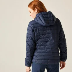 Women's Hooded Marizion Baffled Jacket | Navy Blue