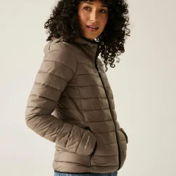Women's Hooded Marizion Baffled Jacket | Brown