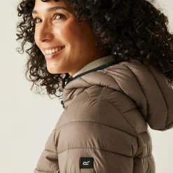Women's Hooded Marizion Baffled Jacket | Brown