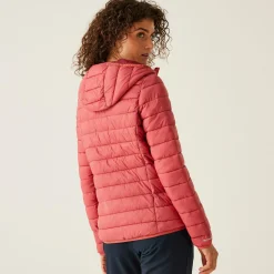 Women's Hooded Marizion Baffled Jacket | Mineral Red