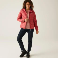 Women's Hooded Marizion Baffled Jacket | Mineral Red