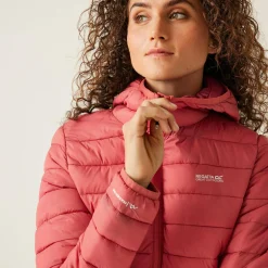 Women's Hooded Marizion Baffled Jacket | Mineral Red