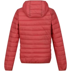 Women's Hooded Marizion Baffled Jacket | Mineral Red