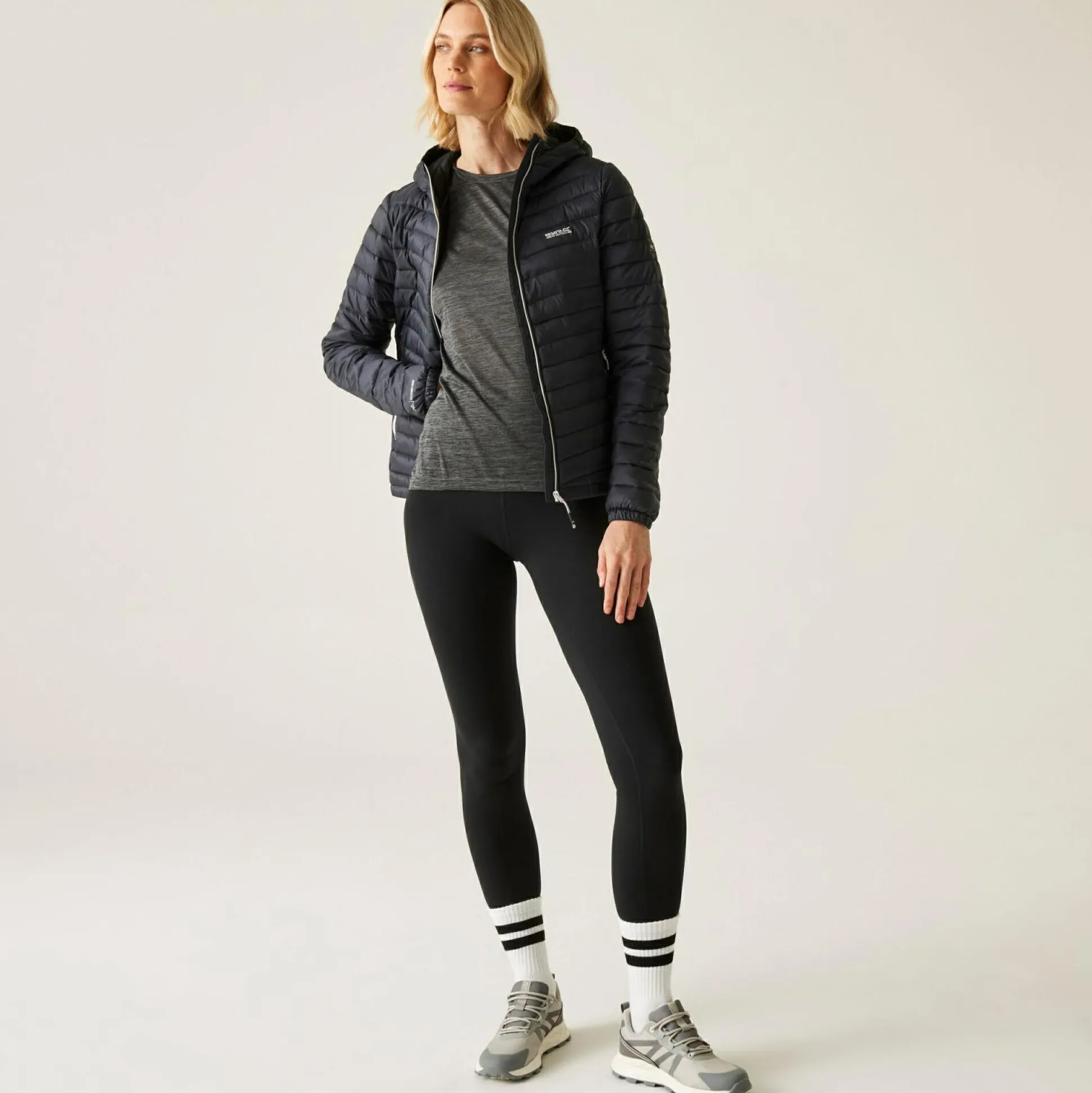 Women's Hurden Padded Jacket | Seal Grey Black