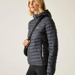 Women's Hurden Padded Jacket | Seal Grey Black