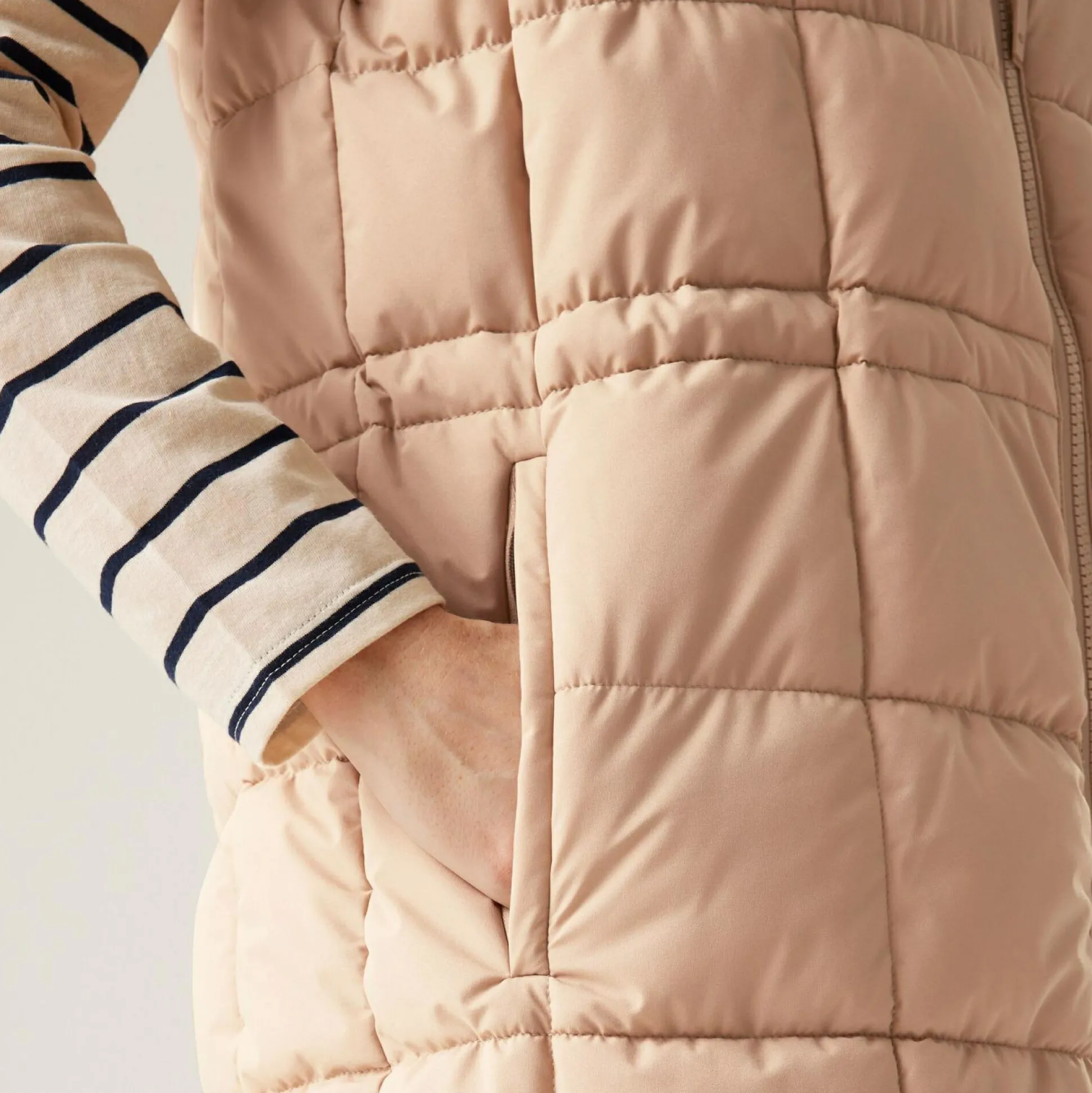 Women's Leandra Longline Gilet | Warm Taupe
