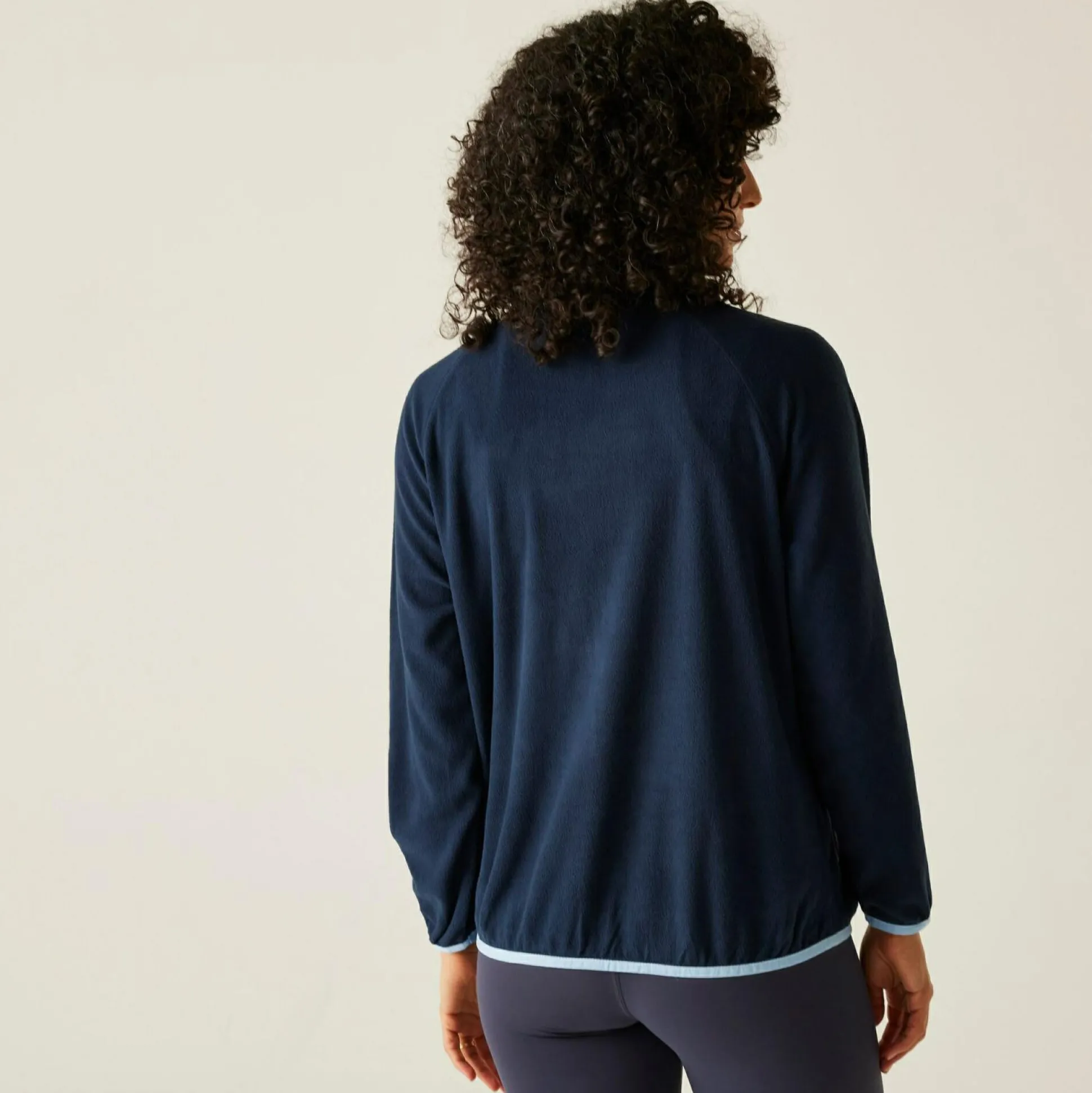 Women's Lilana Full Zip Fleece | Navy Chambray Blue
