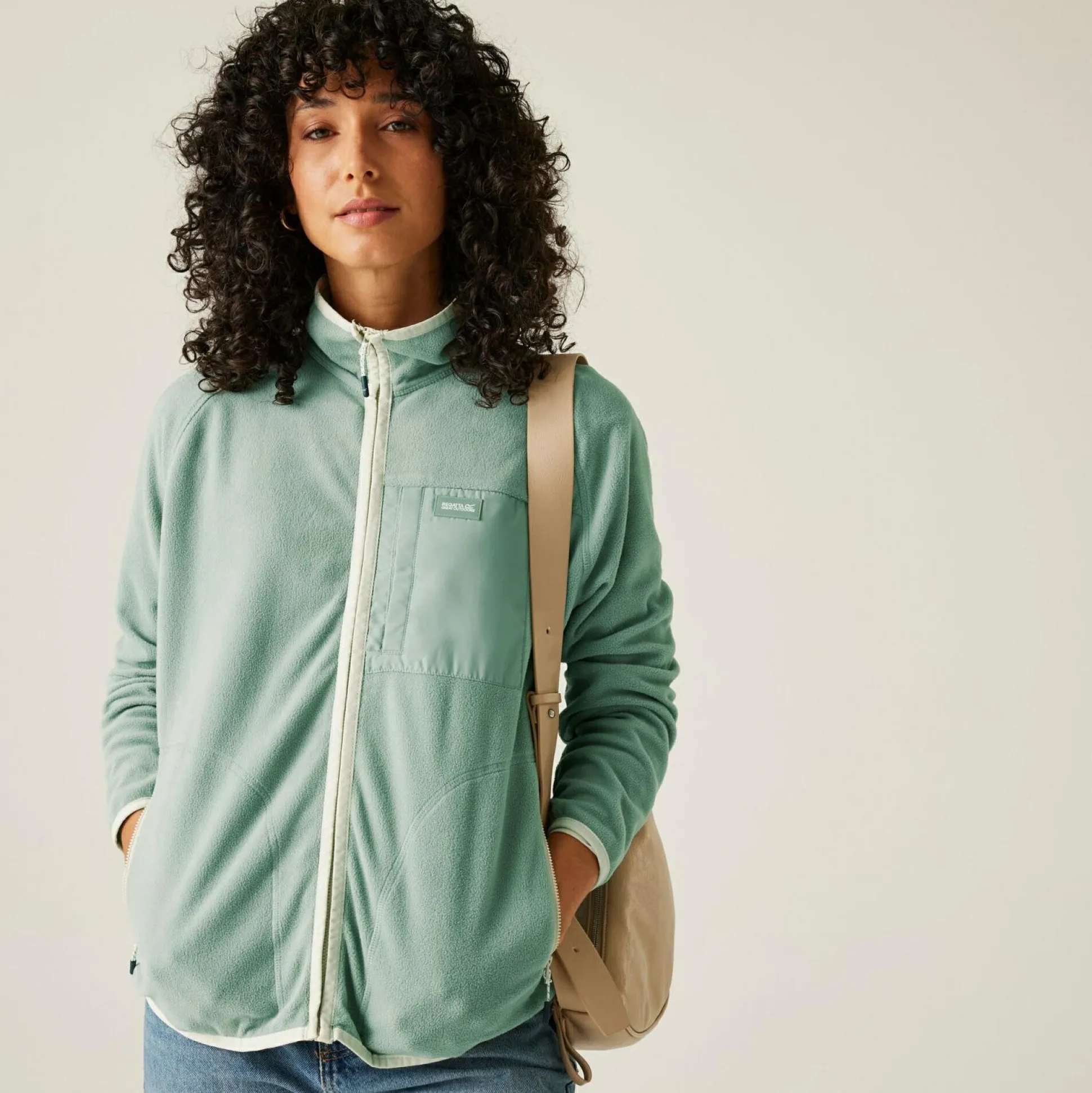 Women's Lilana Full Zip Fleece | Glacier Light Vanilla