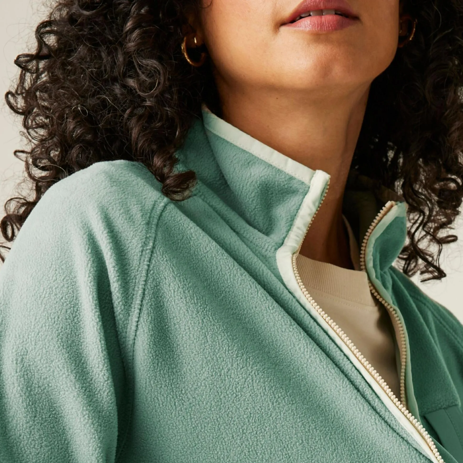 Women's Lilana Full Zip Fleece | Glacier Light Vanilla