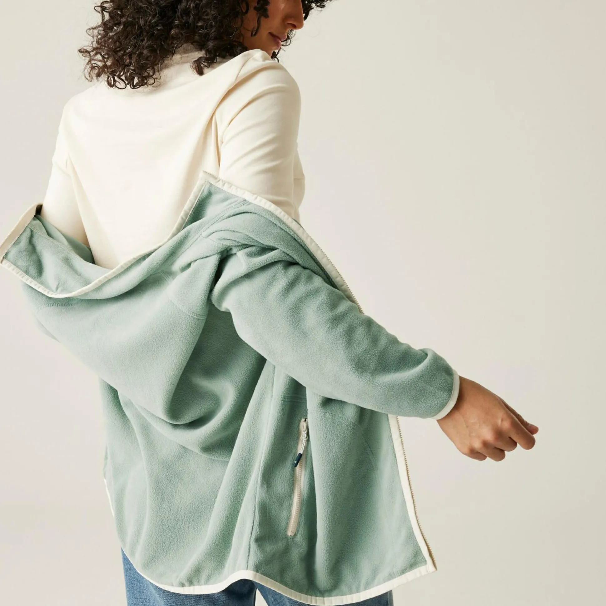 Women's Lilana Full Zip Fleece | Glacier Light Vanilla