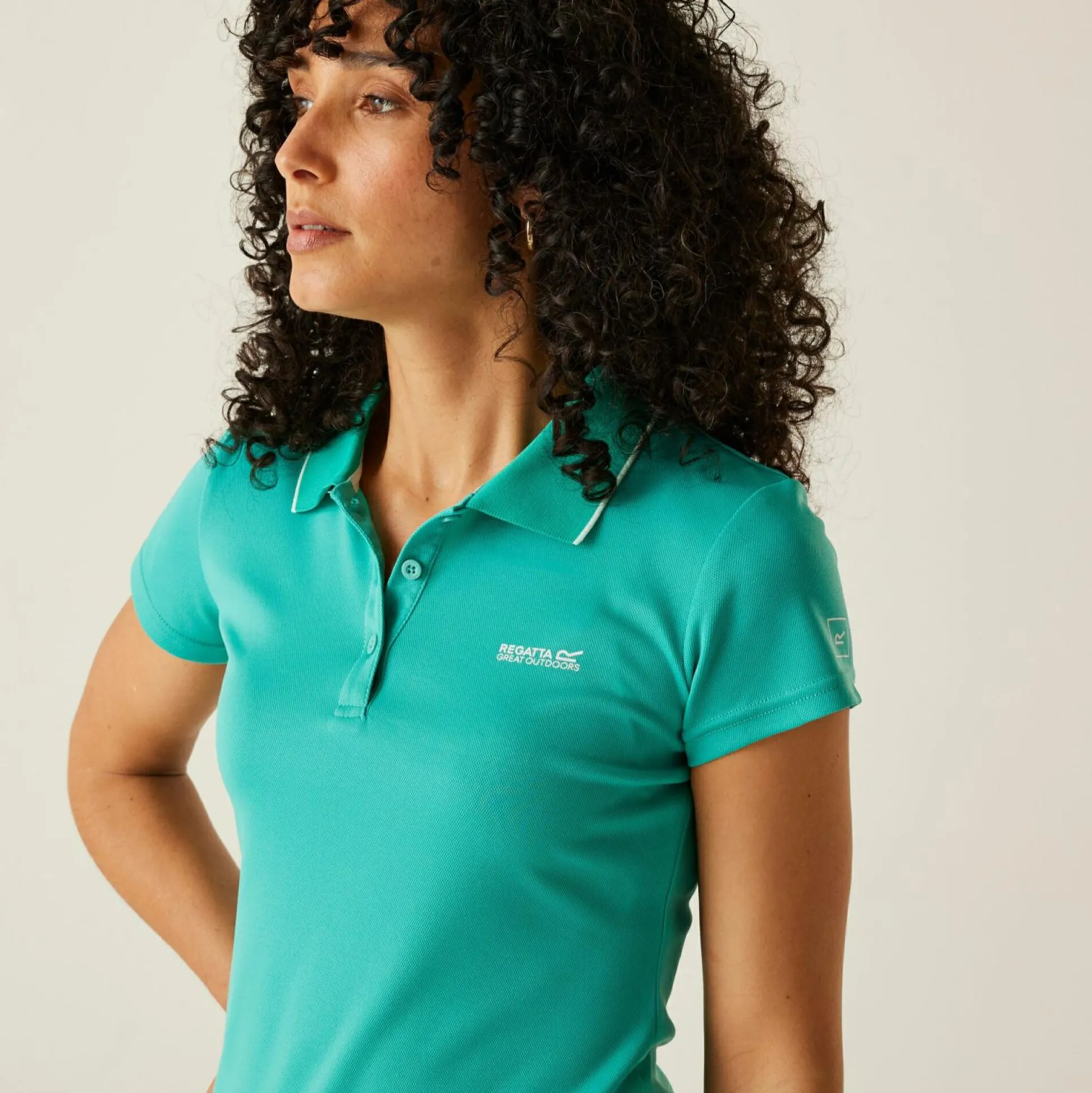 Women's Maverick V Active Polo Shirt | Turquoise Icy Morn