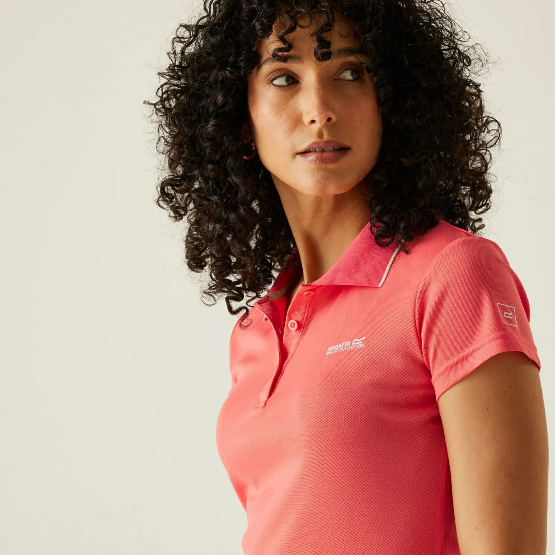 Women's Maverick V Active Polo Shirt | Peach Bloom
