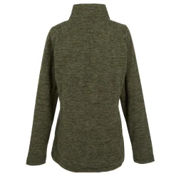 Women's Mayse Full Zip Fleece | Dark Khaki Marl