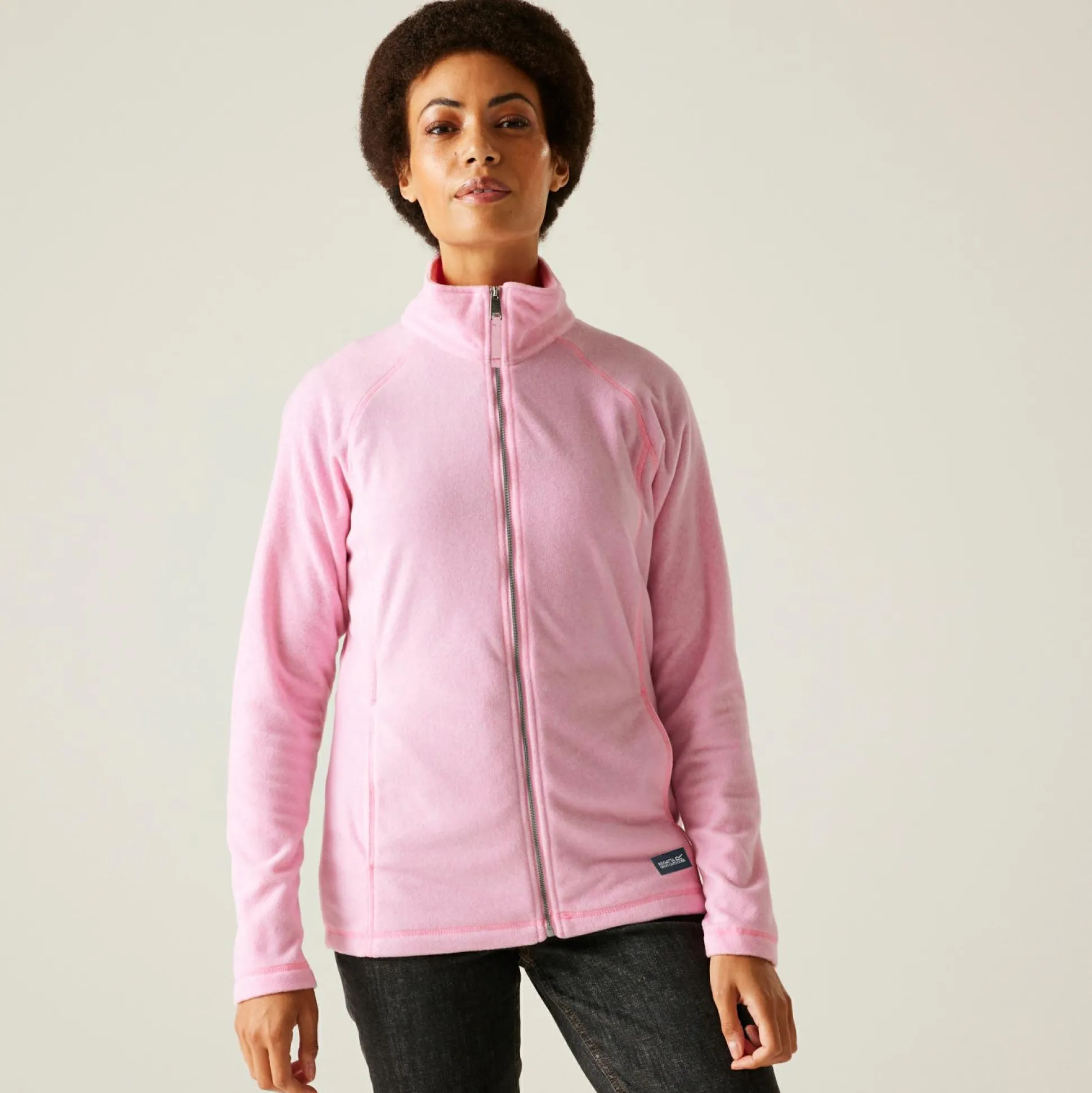 Women's Mayse Full Zip Fleece | Soft Pink Marl
