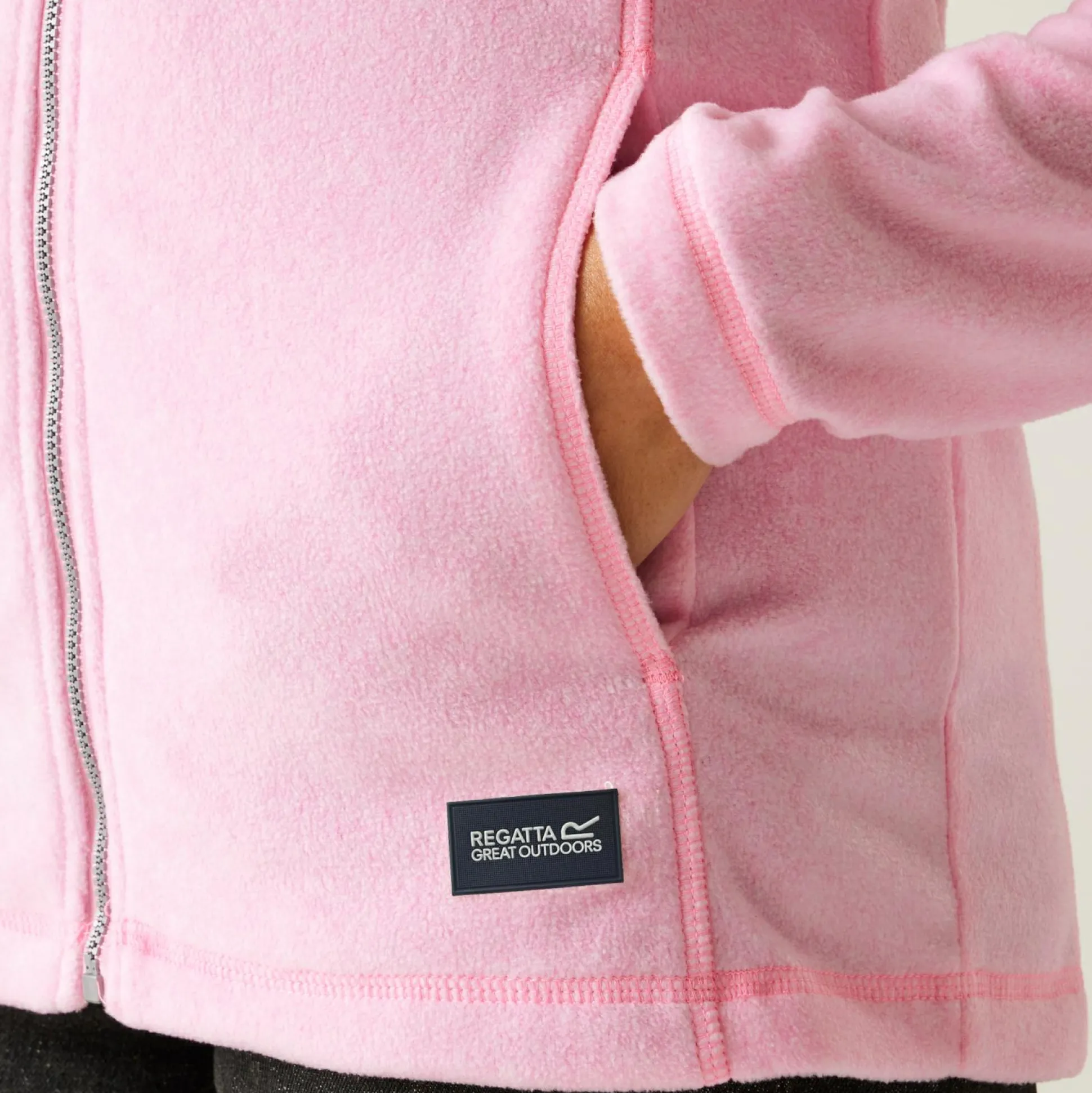Women's Mayse Full Zip Fleece | Soft Pink Marl