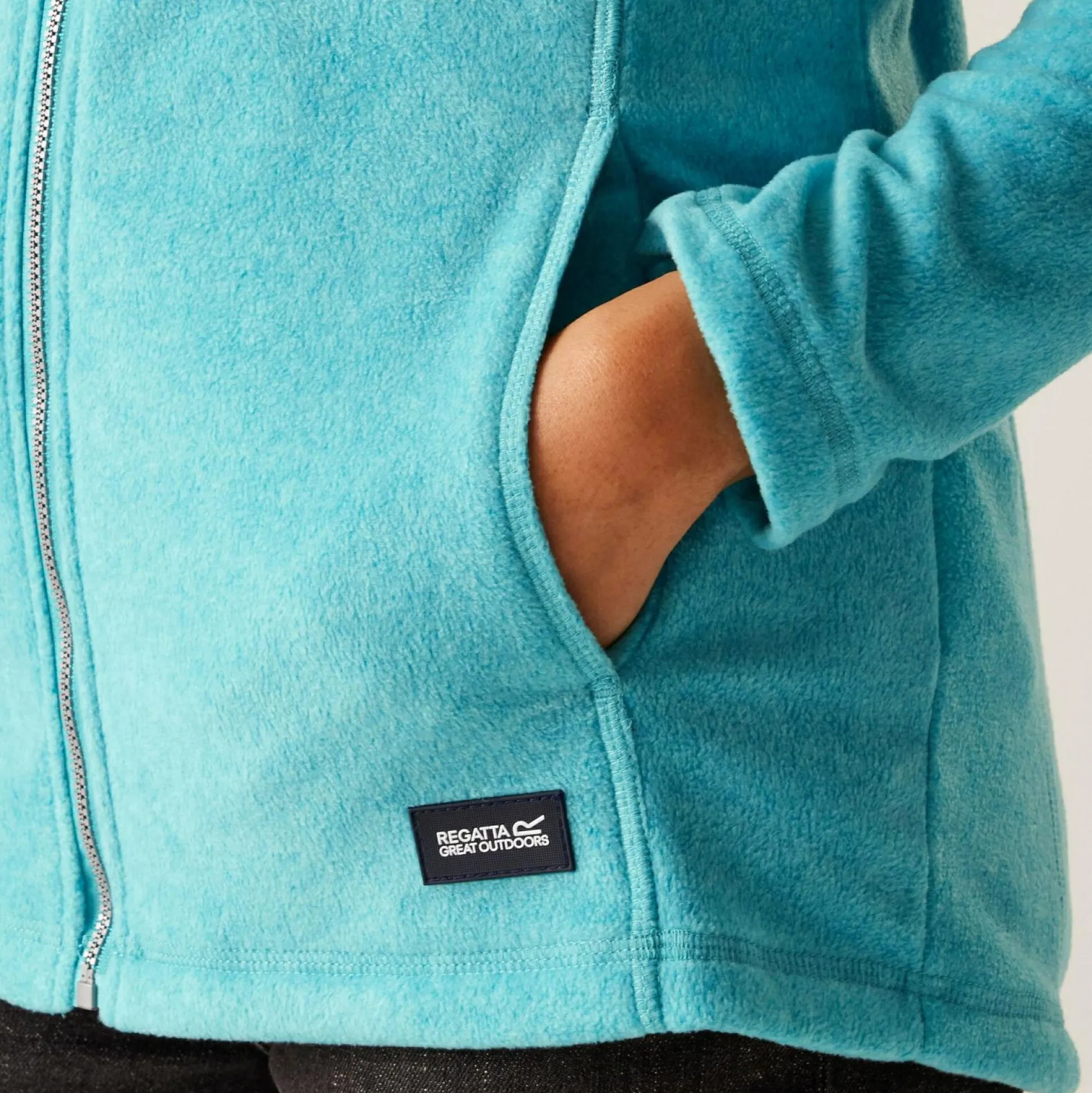 Women's Mayse Full Zip Fleece | Turquoise Marl