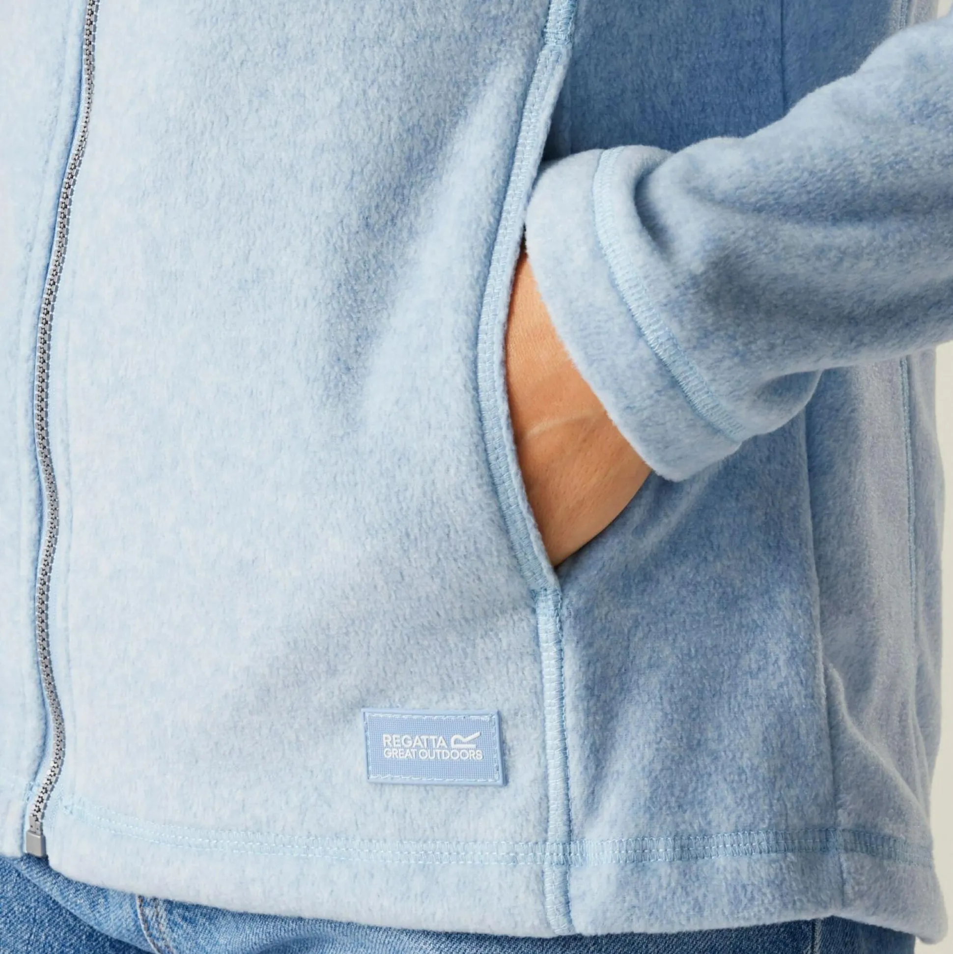 Women's Mayse Full Zip Fleece | Chambray Blue Marl