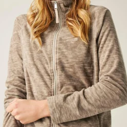 Women's Mayse Full Zip Fleece | Taupe Beige