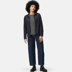 Women's Micro Lightweight Full Zip Fleece | Dark Navy