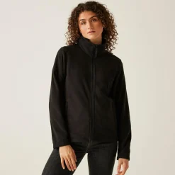Women's Micro Lightweight Full Zip Fleece | Black