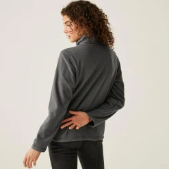Women's Micro Lightweight Full Zip Fleece | Seal Grey