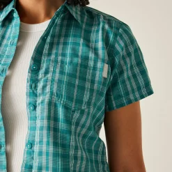 Women's Mindano VIII Short Sleeve Shirt | Exotic Plume Check