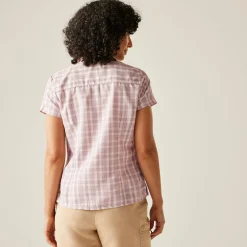 Women's Mindano VIII Short Sleeve Shirt | Lilas Check