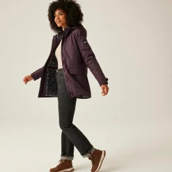 Women's Mireya Waterproof Insulated Jacket | Deep Plum Spot Print