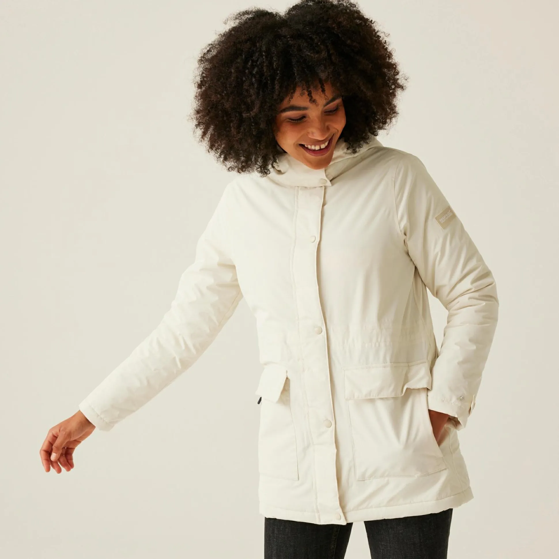Women's Mireya Waterproof Insulated Jacket | Light Vanilla Spot Print