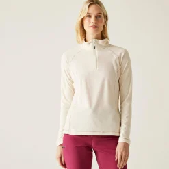 Women's Montes Lightweight Half-Zip Fleece | Light Vanilla White