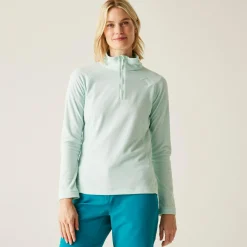 Women's Montes Lightweight Half-Zip Fleece | Icy Morn White