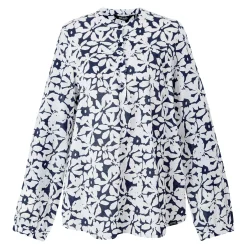 Women's Natine Lightweight Shirt | Navy White Large Floral