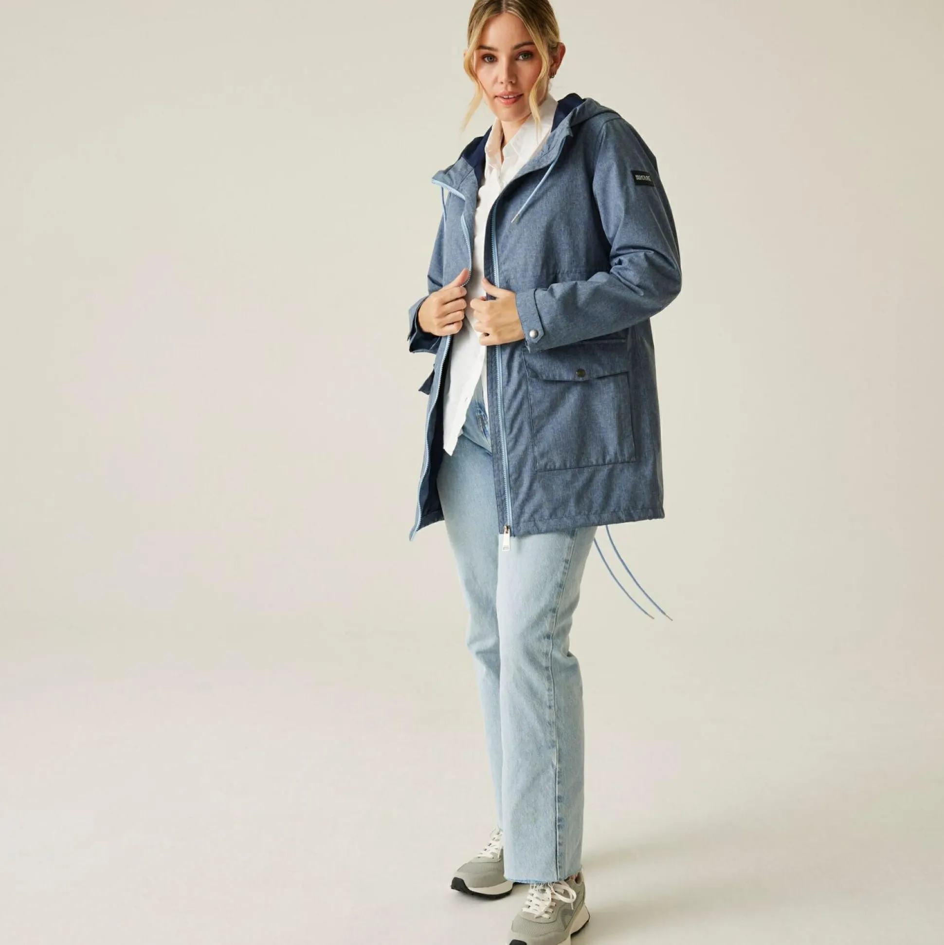 Women's Navaeh Waterproof Jacket | Chambray Dark Denim