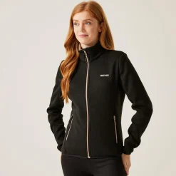 Women's Newhill Full Zip Fleece | Black Warm Taupe
