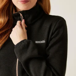 Women's Newhill Full Zip Fleece | Black Warm Taupe