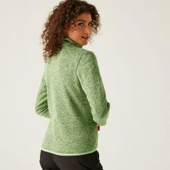 Women's Newhill Full Zip Fleece | Quiet Green Seal Grey