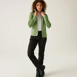 Women's Newhill Full Zip Fleece | Quiet Green Seal Grey