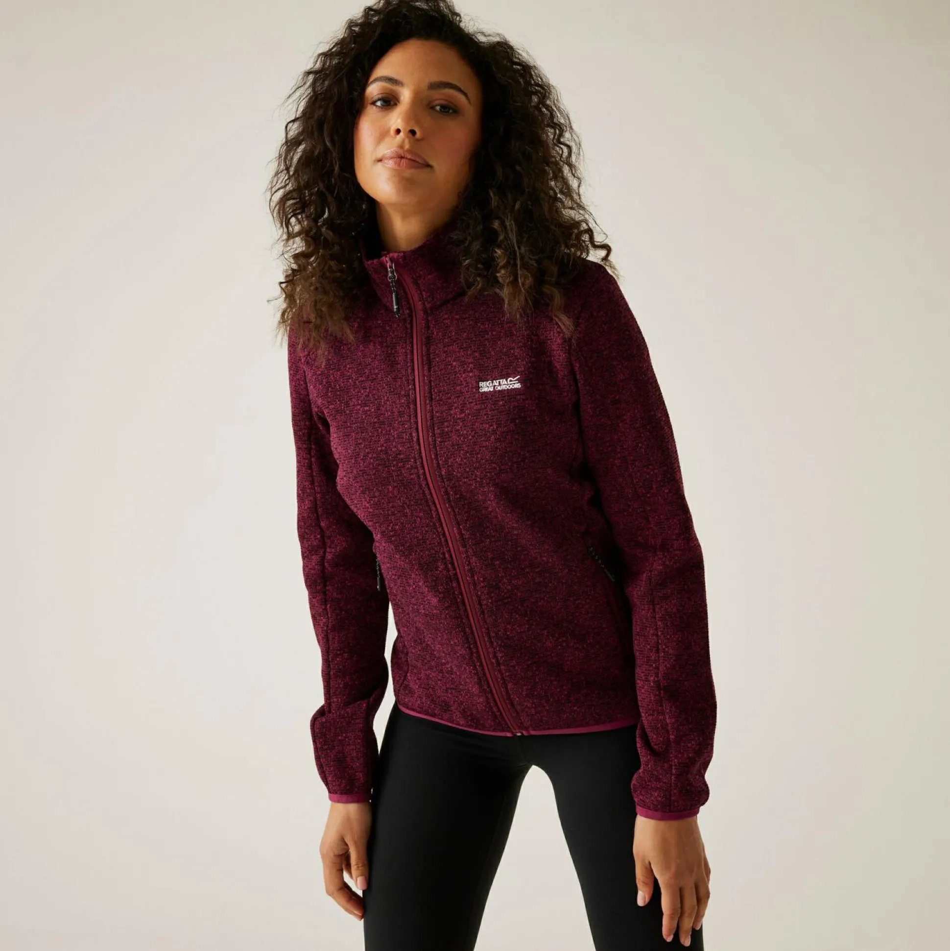 Women's Newhill Full Zip Fleece | Dark Pimento