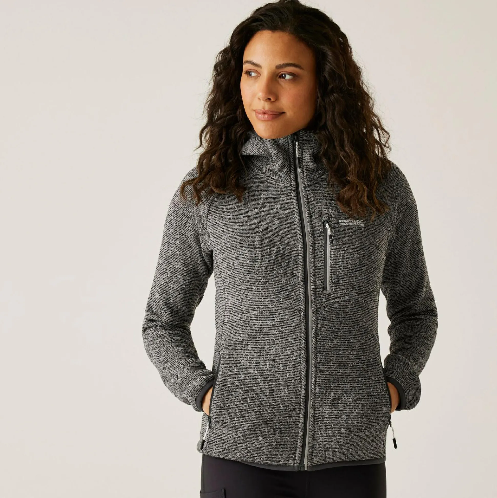 Women's Newhill Hooded Full Zip Fleece | Grey